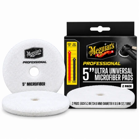 MEGUIAR’S M5MFP2 ULTRA UNIVERSAL MICROFIBER PAD 5”