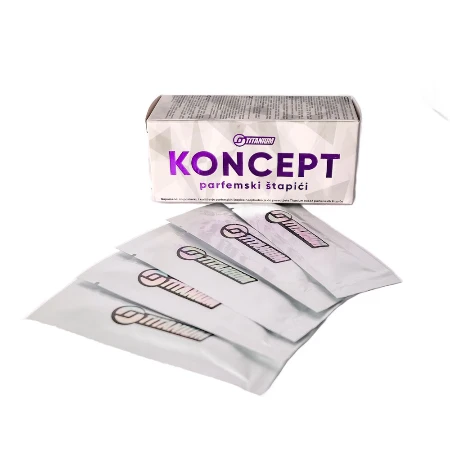 TITANIUM PARFEM ZA VENTILACIJUV MIRISNI ŠTAPIĆI: 5 ŠTAPIĆA - KONCEPT