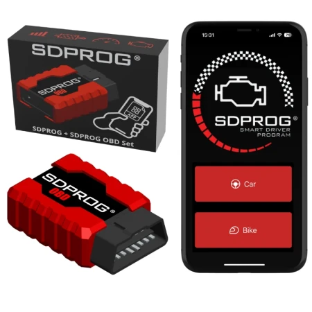 SDPROG OBD DIJAGNOSTIKA + APLIKACIJA ZA TELEFON I TABLET